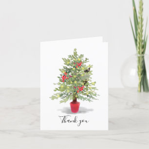 Christmas Thank You Card from the Cat