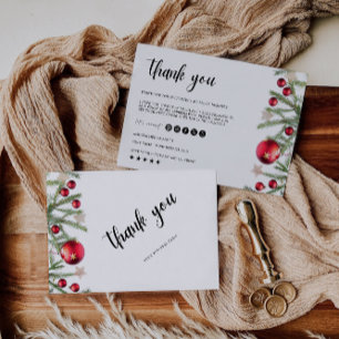 Christmas Thank You Card Small Business