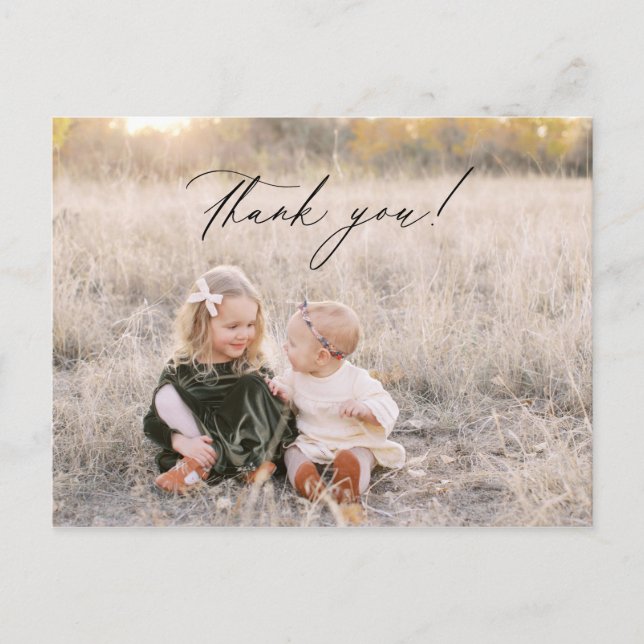 Christmas thank you photo card (Front)