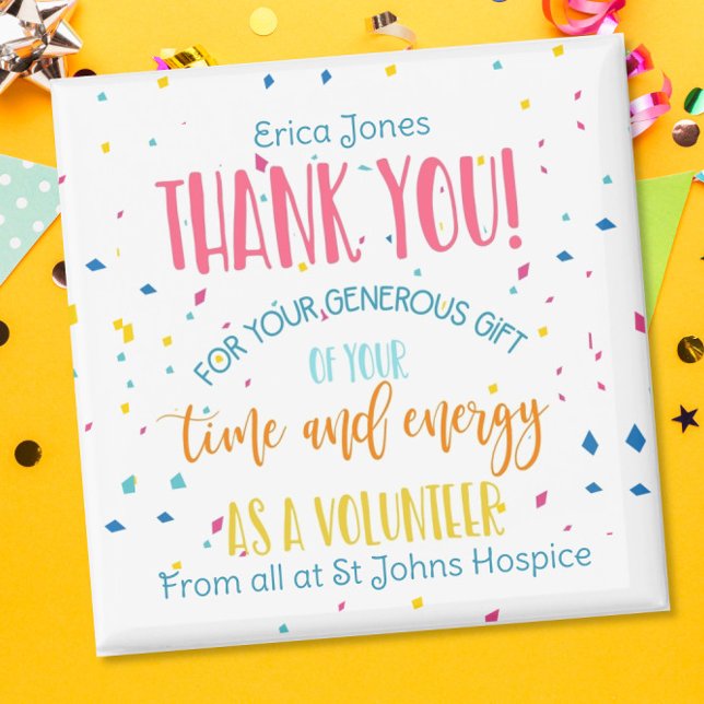 christmas Thank you volunteer gift charity school  Magnet (Creator Uploaded)