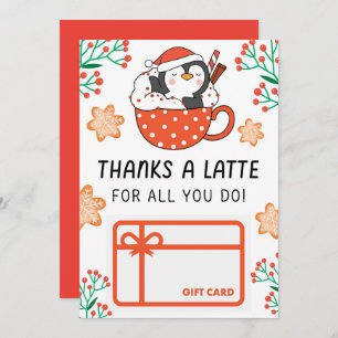 Christmas Thanks a Latte  Gift Card Holder