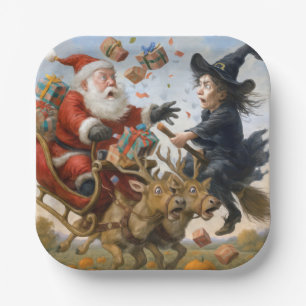 Christmas Thanksgiving and Halloween Holidays  Paper Plate