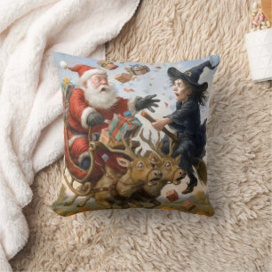Christmas Thanksgiving and Halloween Holidays  Throw Pillow