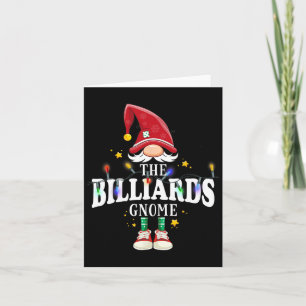 Christmas The Billiards Gnome X-mas Matching Pjs Card