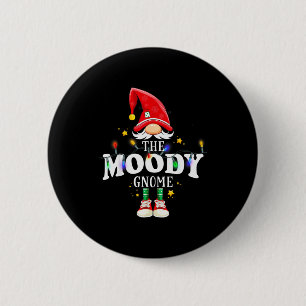 Christmas The Moody Gnome X-mas Matching Pjs 2 Inch Round Button