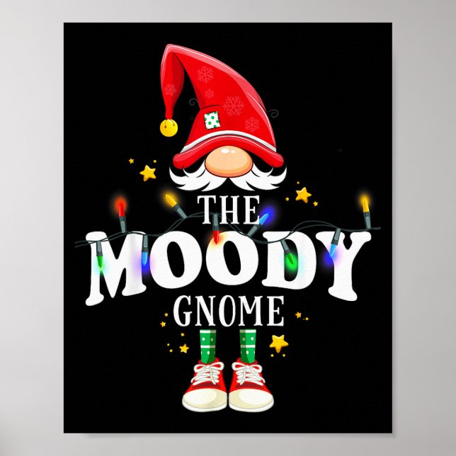Christmas The Moody Gnome X-mas Matching Pjs  Poster (Front)