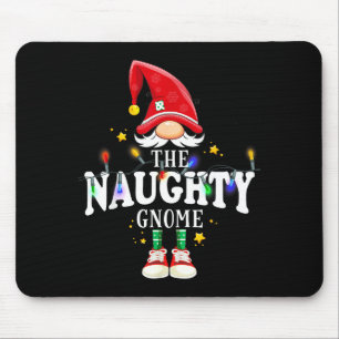 Christmas The Naughty Gnome X-mas Matching Pjs Mouse Pad