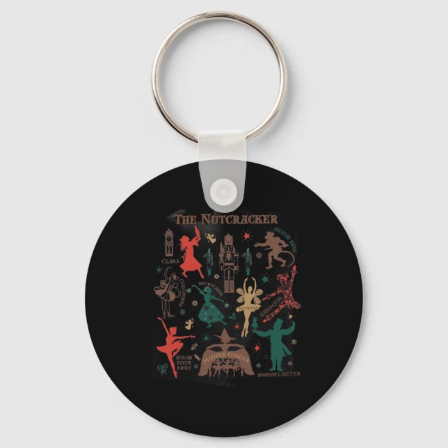 Christmas The Nutcracker Llet Sugar Plum Fairy Wom Keychain (Front)