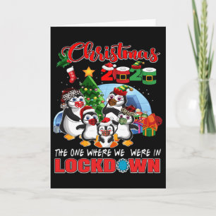 Christmas The One Where We Were In Lockdown Pengui Card