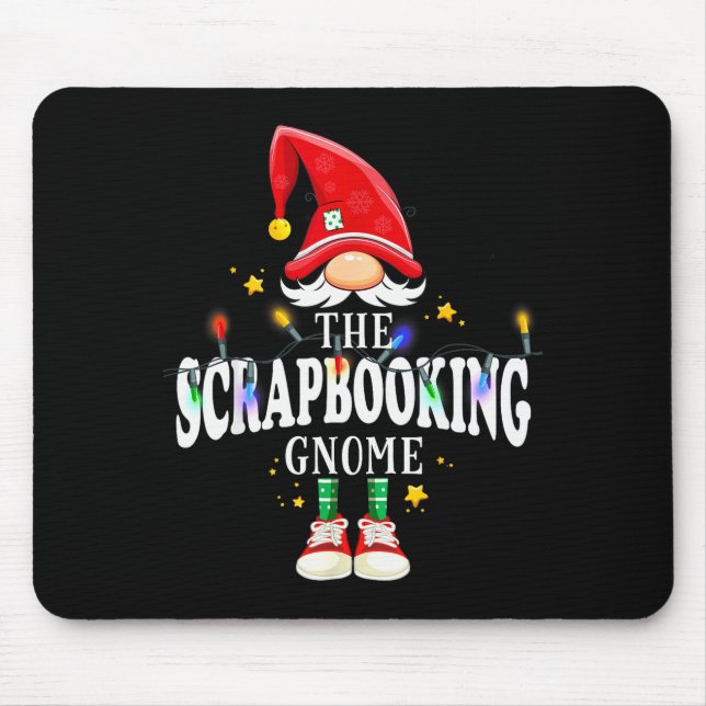 Christmas The Scrapbooking Gnome X-mas Matching Pj Mouse Pad (Front)