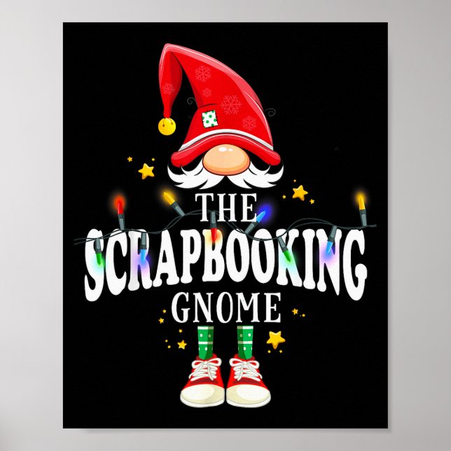 Christmas The Scrapbooking Gnome X-mas Matching Pj Poster (Front)