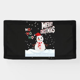 Christmas The Snowman 1.6x3 Vinyl Banner
