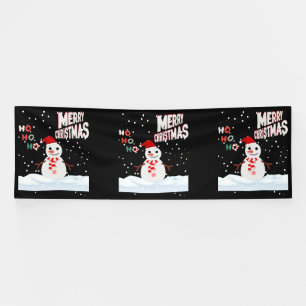 Christmas The Snowman 4x12 Vinyl Banner