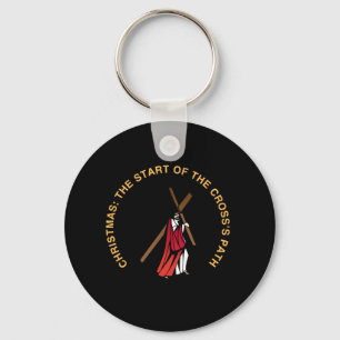 Christmas: The Start of the Cross's Path Keychain