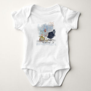 Christmas Theme Boganhues Print Baby Bodysuit