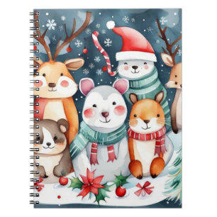 Christmas theme Christmas cute animals Notebook
