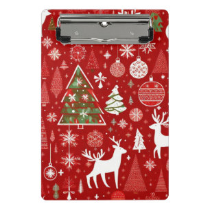 Christmas theme Christmas trees snowflake  Mini Clipboard