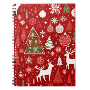 Christmas theme Christmas trees snowflake  Notebook