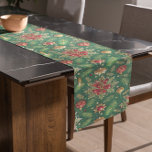 Christmas Theme Festive Colourful Pattern Short Table Runner<br><div class="desc">Christmas-themed tissue paper featuring colourful holiday symbols in a seamless pattern is ideal for wrapping gifts this holiday season.</div>