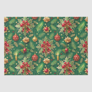 Christmas Theme Festive Colourful Pattern Tissue Paper