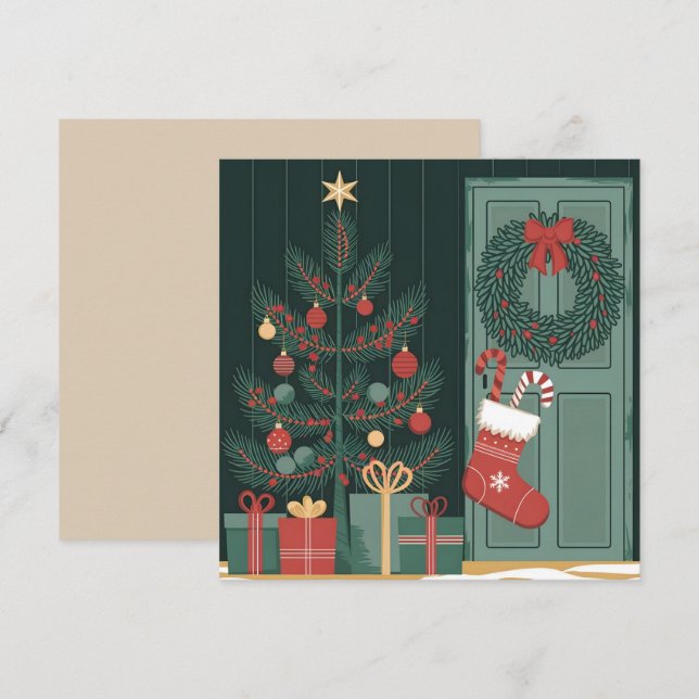 Christmas theme invitation (Front/Back)