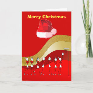 Christmas Theme Netball Holiday Card
