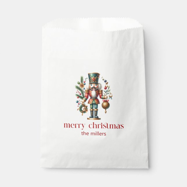 Christmas Theme Nutcracker Favour Bag (Front)