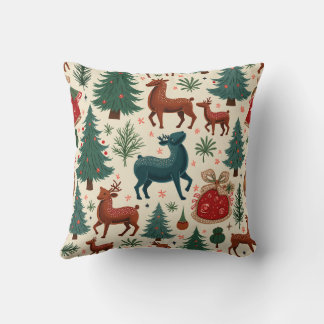 christmas theme pattern cushion cover
