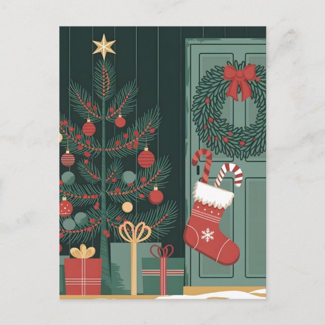 Christmas theme postcard (Front)