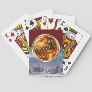 Christmas Theme Stocking Stuffer Playing Cards
