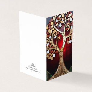 Christmas Theme Tree of Life mosaic broken glass