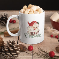 Christmas Theme Vintage Santa Merry Christmas