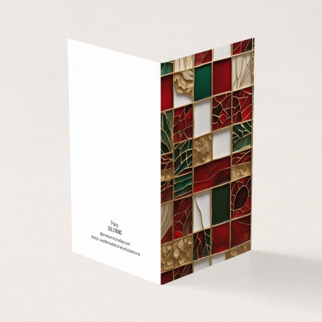 Christmas Theme Vitrail Mosaic broken glass (Outside)