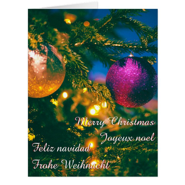 Christmas theme with 2 Christmas ball... (Front)