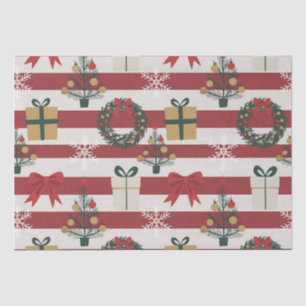 Christmas themed digital graphic pattern - AD001 Tissue Paper