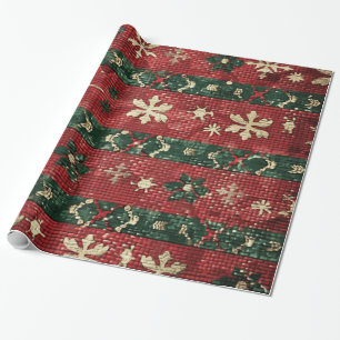 Christmas themed digital graphic pattern - AD008 Wrapping Paper