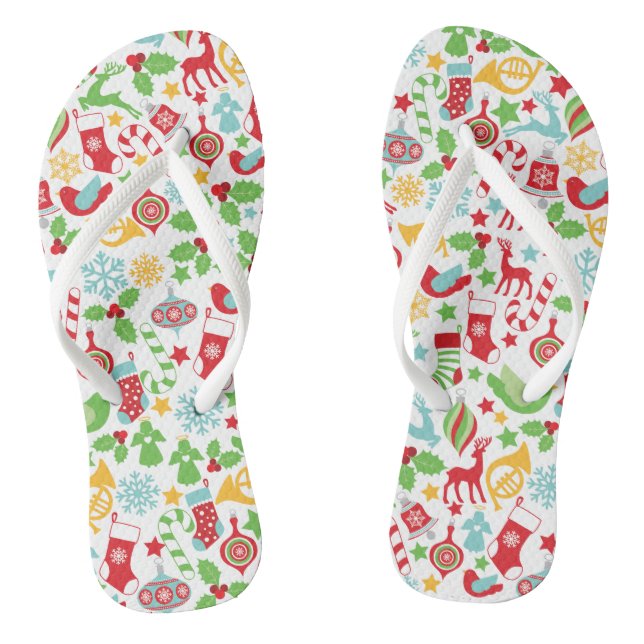 Christmas Themed Flip Flops (Footbed)