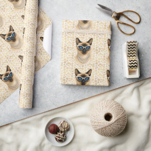 Christmas themed for Cat Lovers Wrapping Paper