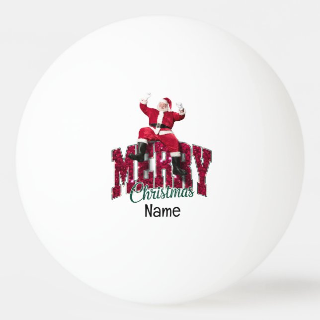 Christmas themed for Ping Pong Player Ball (Front)