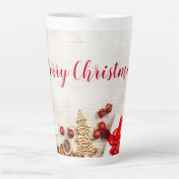 Christmas Themed Items on a Rustic Wooden Board