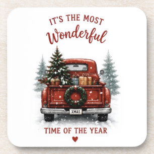 Christmas themed pillow coaster