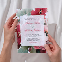 Christmas Themed Red Floral Wedding