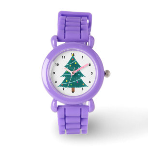 Christmas Themed Red Glitter Watch