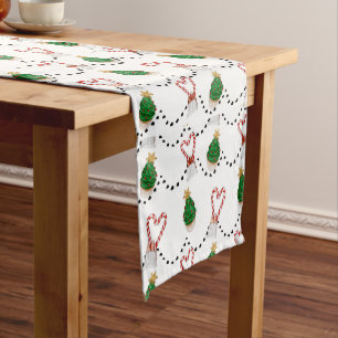 Christmas-Themed Short Table Runner 