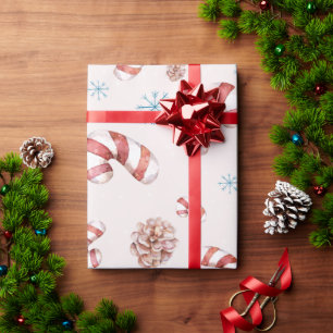 Christmas Themed Winter Snowflake Elegant Gift Wrapping Paper