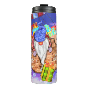 Christmas Thermal Tumbler Gnomes Gives Gifts