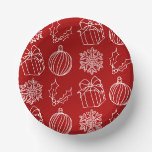 Christmas Things - Snowflake, Holly, Present, and  Paper Plate