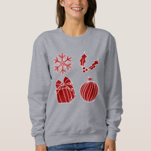 Christmas Things - Snowflake, Holly, Present, and Sweatshirt