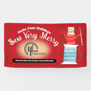 Christmas thread snowman sewing quilting crafts banner