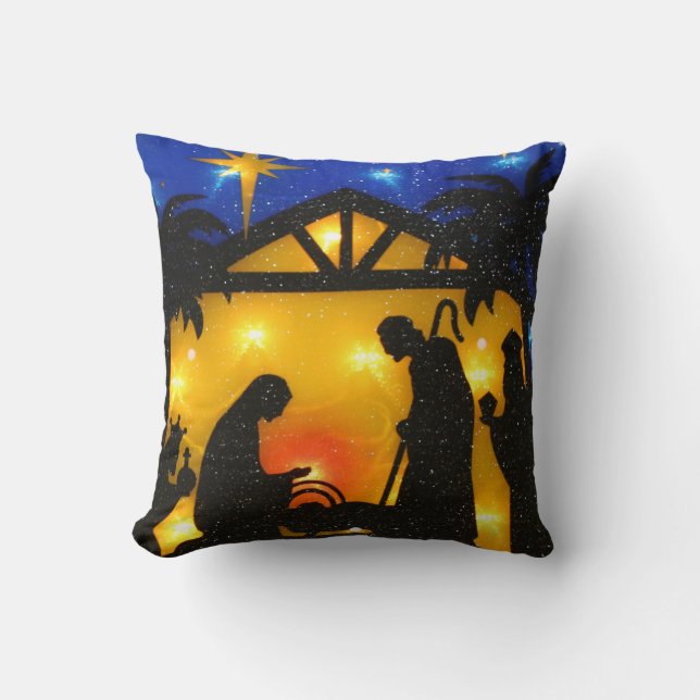 Christmas Throw Pillow/Baby Jesus Throw Pillow (Front)
